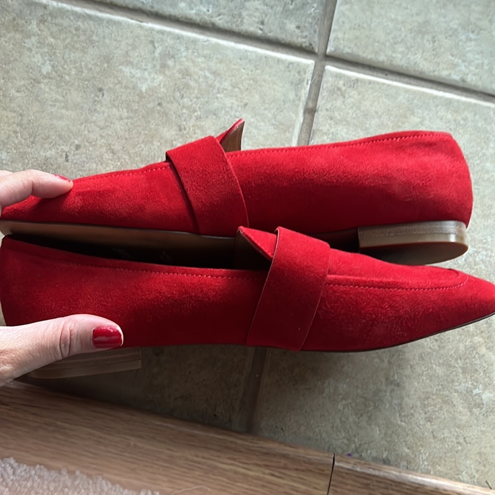 Halogen Red Suede Loafers - Picture 7 of 13
